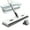 White, variant on Large Flat Mop With 6 Absorbent Pad And Foldable Bucket For Home Efficient Cleaning Rotating Mop Head Design