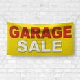 thumbnail image 4 of Garage Sale Banner 13 oz Heavy Duty Vinyl Garage Sale Sign Garage Offer Banner Retail Store Home Shop Business Sign - Outdoor & Indoor - Single-Sided with Metal Grommets (2x5 ft, Ye & Re & Wh), 4 of 6
