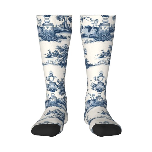 Balery Vintage Floral 1 Calcetines novedosos Calcetines deportivos Calcetines hasta la rodilla Calcetines de algodón Calcetines originales y geniales