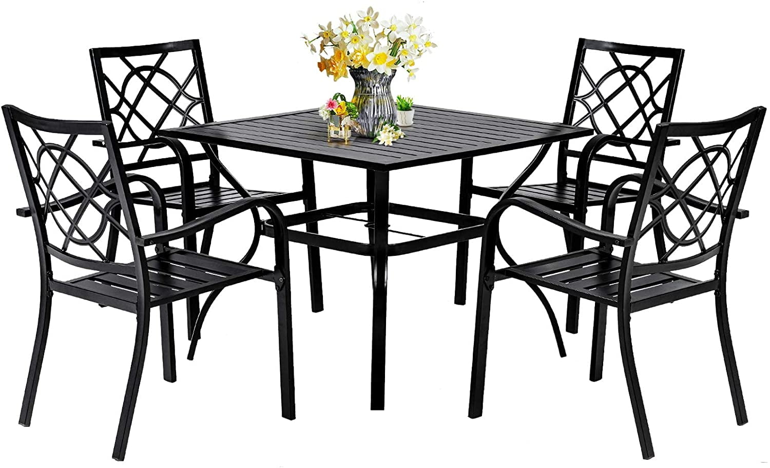 iron chairs for dining table