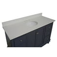 thumbnail image 5 of KBC Bella 60" Solid Wood Single Bathroom Vanity w/ Quartz Stone in Marine Gray, 5 of 8