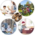 thumbnail image 6 of Plush Warm Slippers for Girls Boys Kids Toddlers Winter Fur Lined Indoor House Home Shoes, 6 of 13