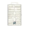 thumbnail image 3 of KISS Full-Cover Active Square Medium Square Press-On Nails with Glue, Clear, 100 Pieces, 3 of 7