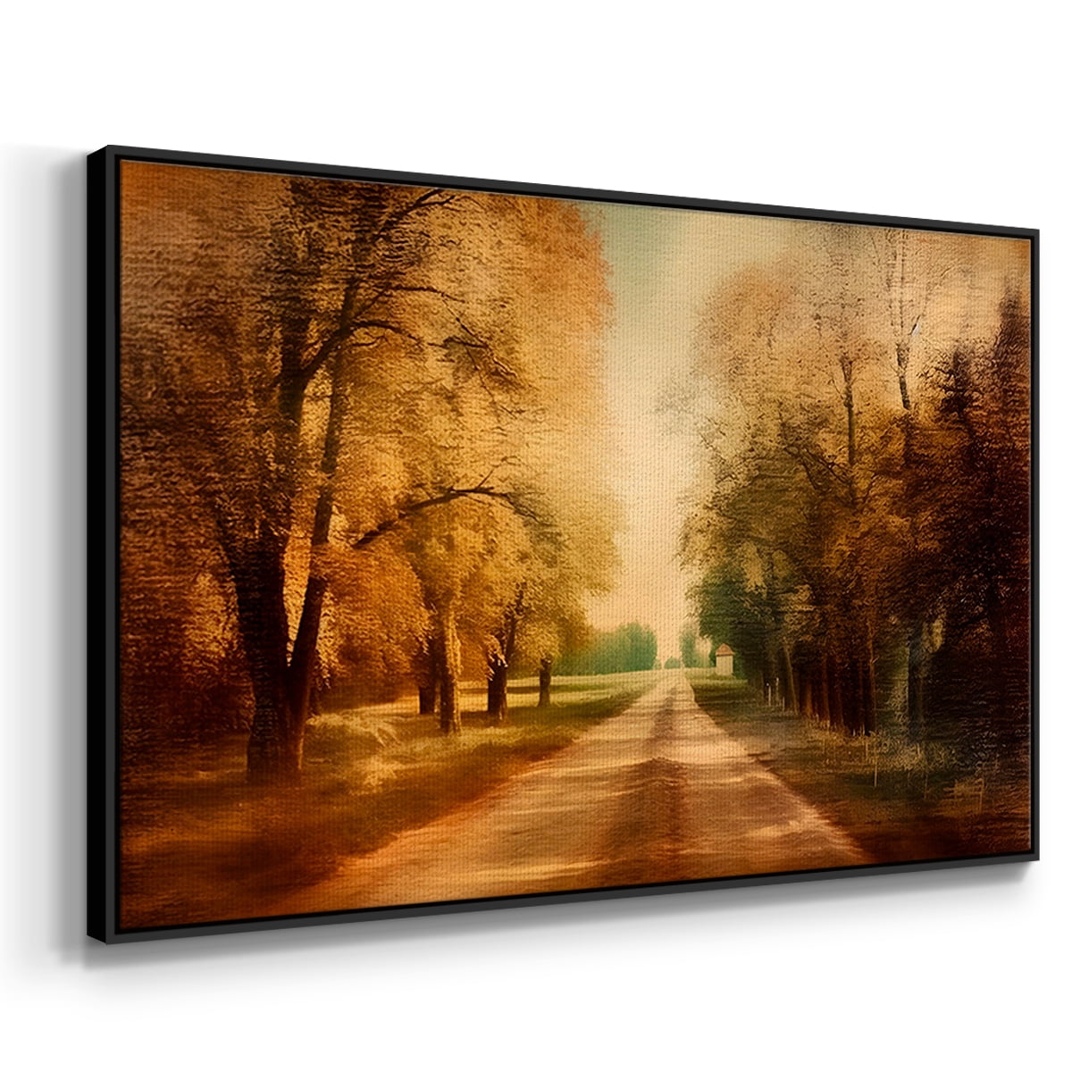 Vintage Landscape-CCXXXII By Wexford Home Framed in Black Wood Gallery Wrapped Canvas 17 in. x 25 in.