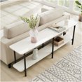 thumbnail image 6 of JERFIT 70.8" Modern White Console Table with 2 Shelves, Sofa Table for Living Room Entryway, 6 of 10