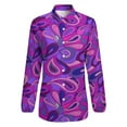 thumbnail image 4 of Psychedelic Hippie Purple Tears Long Sleeve Blouse Woman Streetwear Casual Shirts Summer Oversize Woman Streetwear Clothing Birthday Present, 4 of 7