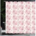 thumbnail image 3 of Ambesonne Vintage Botany Shower Curtain, English Flora Garden, 69"Wx70"L, Pale Rose Pale Ruby, 3 of 4