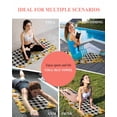 thumbnail image 7 of Gnomes Plaid Yoga Towel for Hot Yoga Non Slip, Yellow Sunflower Farmhouse Bee Black Check Yoga Mat Towel Absorbent Yoga Sweat Towels Microfiber Hot Yoga Blanket for Bikram Pilates 26"x74", 7 of 7