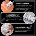 thumbnail image 4 of Transparent Jewelry Box for Storage Set Organizer with 8 Grids for Cable Management Small Size Fits, 4 of 6