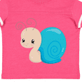 thumbnail image 4 of Inktastic Adorable Blue Snail Boys or Girls Toddler T-Shirt, 4 of 5