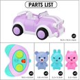 thumbnail image 4 of Juguete para Niñas y Niños de 2 Años - Coches Teledirigidos para Niñas - Coche Infantil Teledirigido con Música y Luz - Regalo para Niñas y Niños de 2 3 Años, 4 of 5