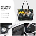thumbnail image 3 of Honeii Realistic Style Colorful Wolf for Tote Bag with Adjustable Strap,Beach Bag, Waterproof Sandproof Beach Tote Bag, Large Capacity Foldable Beach Bags, 3 of 7