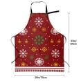 thumbnail image 5 of Lsque Merry Christmas Waterproof Apron Chef Aprons for Men Heavy Duty Chemical Work Apron Extra Long Grilling Aprons with Adjustable Bib Apron, 5 of 9