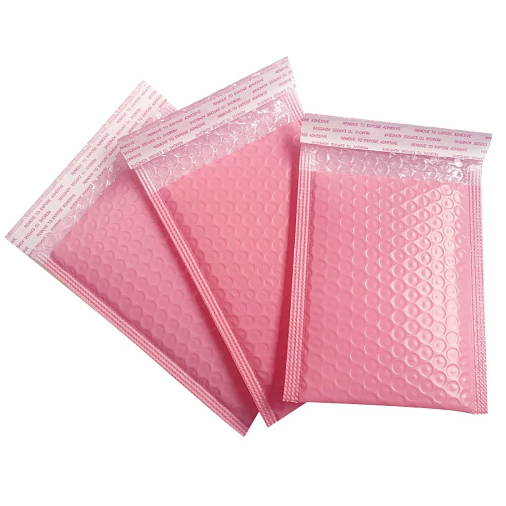 100PCS Foam Envelope Bags Self Seal Mailers Padded Envelopes with Bubble Mailing Bag Packages Bag Pink,100 x Bubble Padded Envelopes,Pink
