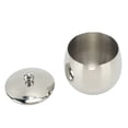 thumbnail image 2 of Large Stainless Steel Sugar Bowl Spice Jar With Lid Storage For Salt Candy Coffee Dishwasher Safe Silver, 2 of 6