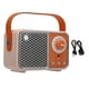 thumbnail image 1 of Small Retro Bluetooth Speaker Cute Vintage USB Rechargeable Portable Wireless Bluetooth 5.1 Speaker for Kitchen Bedroom Office Outdoor Orange, 1 of 4