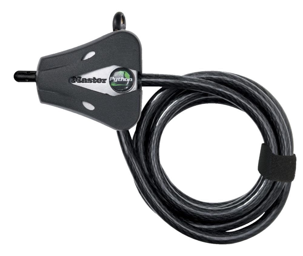 Master Lock Python Bike Lock Cable with Key, 1 Pack, 8418D