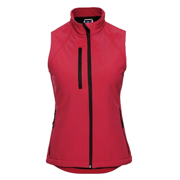 Russell - Chaleco modelo Soft Shel transpirable para mujer (Rojo) Russell UTBC1512_classicred