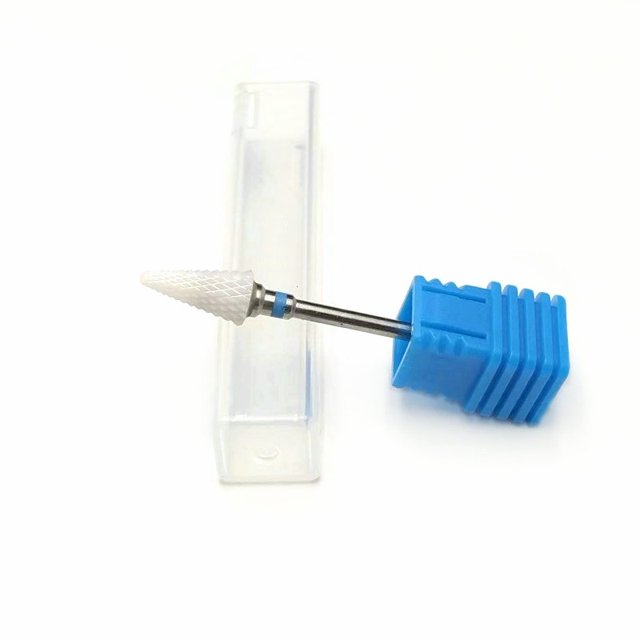 Broca de carburo de cerámica de diamante para uñas, fresa giratoria, cortador de uñas, herramienta de manicura y pedicura, máquina pulidora eléctrica