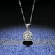 thumbnail image 1 of Colgante de plata pura de 1 quilate, collar de moissanita, anillo de diamantes de moda para mujer, bolso redondo, colgante de plata nuevo, cadena de clavícula, 1 of 4