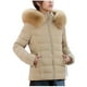 thumbnail image 2 of Parkas de manga larga para mujer, chaqueta informal de algodón con capucha y mangas largas de colores., 2 of 9