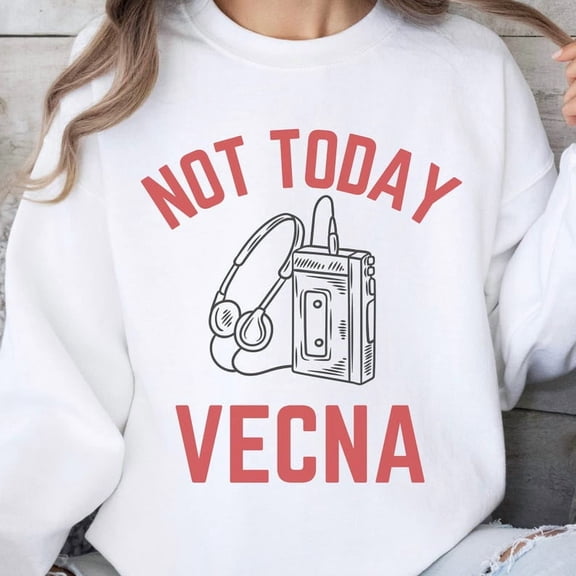 Not Today Vecna Sweatshirt, Sci-Fi TV Show Inspired Sweatshirt - Sizes S-5XL ,Art Print JSC