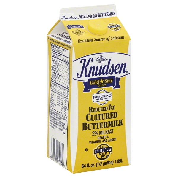 Knudsen 2 ReducedFat Cultured Buttermilk, Half Gallon
