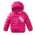 thumbnail image 4 of URMAGIC Kids Lightweight Puffer Jacket Padded Quilted Hooded Coat Warm Outerwear for Boys Girs, 9-10 Years, 4 of 9
