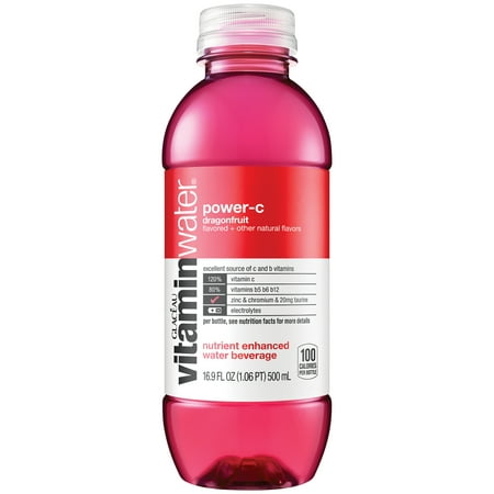 (24 Bottles) Vitaminwater, Power-C, 16.9 Fl Oz, 6