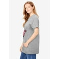 thumbnail image 3 of Woman Within Plus Size Americana Kangaroo Pocket Tee, 3 of 6