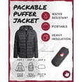 thumbnail image 2 of CANADA WEATHER GEAR Boys' Puffer Jacket - Lightweight Nylon Packable Winter Coat for Boys (8-20), 2 of 6