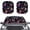 Colorful Butterfly, variant on Jeiento Pink Butterfly Car Sun Shade for Windshield 2 PCS Auto Sun Shades Foldable Automotive Interior Accessories for Sun Protection Protector Accessories for Car Truck SUV
