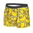 thumbnail image 2 of Kll Ducky Cartoon Animal Yellow Men'S Cotton Boxer Briefs Underwear-Medium, 2 of 9