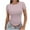 Pink, variant on Ahabrexf Womens Tank Tops, Casual Solid Color Short Sleeve Crew Neck Top for Spring and Summer