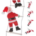 thumbnail image 5 of HONITANO 1 Set Mini Ladder Decor Santa Claus Doll Ornament for Friends and Families Novelty Christmas present, 5 of 7