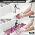 thumbnail image 4 of Coolnut Colorful Scales Mermaid Sink Splash Guard for Faucet 2 Packs Faucet Absorbent Mats, Summer Fashion Faucet Handle Drip Catcher Quickly Drying Mat for Kitchen Counter Bathroom, 30"x5.5" RV, 4 of 7