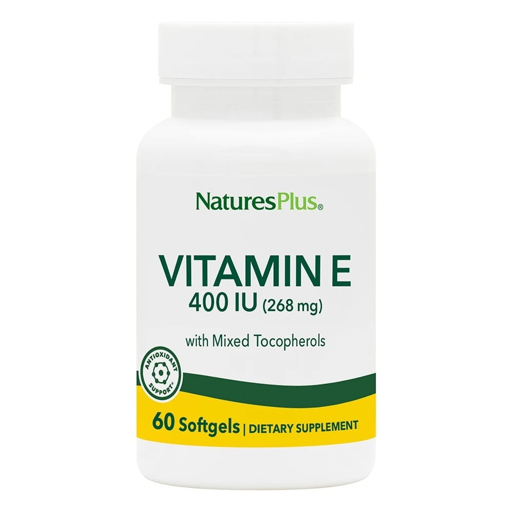 Vitamin E Mixed Tocopherol 400 IU Nature's Plus 60 Softgel