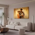 thumbnail image 3 of Abstract Art Modern Decorative Painting Warm Family Hug Framed Canvas Poster Bedroom Decor Sports Landscape Office Room Decor Gift,Frame-style,20x30inch(50x75cm), 3 of 8