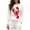 White, variant on Womens Sweaters Lobster Jacquard Crew Neck Loose Casual Long Sleeve Tops Fall Winter Pullover Blouse Daily Wear