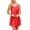 Red, variant on Sakmal Womens Moomoo Nightgowns Lace Chemises Pajama Dress Sleeveless Black Chemises for Women