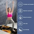 thumbnail image 2 of Sunflower Yoga Mat Towel with Feature, Storage Bag, 72.8"x26.8" - Yoga, Pilates, Fitness, Gym Towel, 2 of 6