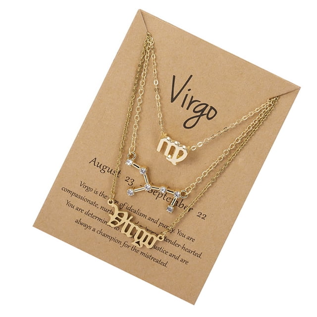 Qarigey Paquete de 3 collares de Metal decorativos DIY Prop elegancia a prueba de herrumbre joyería en capas letras ligeras diseño dijes colgante Ropa, zapatos y accesorios Miscelánea tipo 4