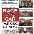 thumbnail image 3 of Crazysign Boys Gifts Vintage Race Car Parking Only Cartel De Hojalata Para Niños, Dormitorio, Hombre, Cueva, Garaje, Coche, Habitación Temática, Decoración De Pared, 8 X 12 Pulgadas (3352), 3 of 5