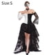 thumbnail image 2 of Corsé bustier de encaje steampunk para mujer, con hombros descubiertos y falda asimétrica - Empalme, 2 of 6