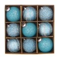 thumbnail image 2 of PATLOLLAV Blue Glitter Christmas Hanging Ornament Ball,3.14 Inch Christmas Balls 12pcs Set Christmas Balls Sequins Lace Christmas Decoration Balls Christmas Gift Balls Christmas Tree Decoration, 2 of 5