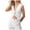 White, variant on Women's Sexy Denim Vest - Deep V-Neck Tie-Up Front - Cropped Sleeveless Tank - Slim Fit for Club/Party/Summer