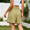 thumbnail image 6 of Cutuoiiu Plus Size Shorts for Women Solid Color Front Pleated Wide Leg Shorts Button Zip Fly Cuffed Hem Dressy Casual Shorts with Side Pockets for Summer Daily Office Wear, 6 of 7