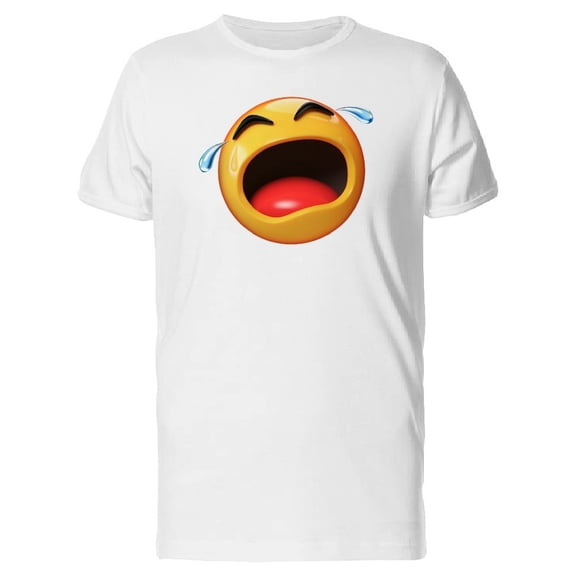 Cool Sad Emoji Crying Tee Men's -Image by Shutterstock
