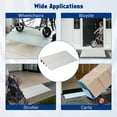 thumbnail image 4 of MIUUKA 4" Rise Aluminum Threshold Ramp – Heavy Duty 700LB Capacity, Adjustable Portable Entry Ramp for Wheelchairs, Scooters, Walkers – Perfect for Home Steps and Doorways – Lightweight Metal Design, 4 of 7