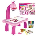 thumbnail image 1 of Kids Projector Drawing Board Kit, Art Set Toy for Girls Ages 5-12, Educational Drawing Toy with Pattern Projection Lamp, Creative Arts And Crafts Table for Developing Drawing Skills, 1 Writing Board, 1 of 9